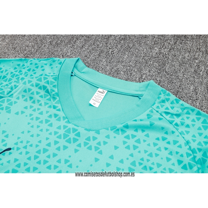 Chandal del Olympique Marsella 23-24 Manga Corta Verde - Pantalon Corto